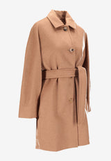 Max Mara Filato Belted Single-Breasted Coat Brown 2521016172600FILATO_001