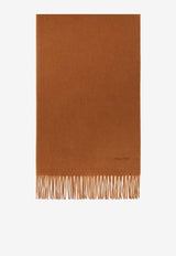 Max Mara Baci Knit Rectangular Scarf Brown 2524546331600BACI_009