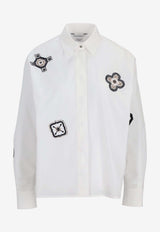 Max Mara Embroidered Buttoned Shirt White 2611111141621MXMSHOC_001