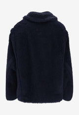 Max Mara Fugg Single-Breasted Buttoned Coat Blue 2611081021600MXMFUGG_005