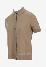 Max Mara Romania Wool Cardigan Brown 2521346061600ROMANIA_003