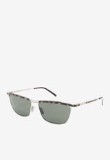 Saint Laurent Joe Square-Frame Sunglasses Gray 843043Y9969_8163