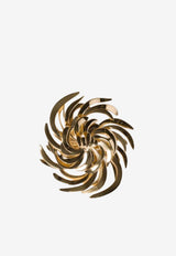 Miu Miu Floral Shaped Brooch Gold 5IS1322IEV_F0056