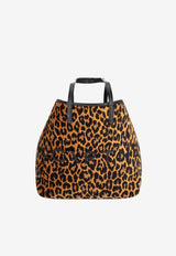 Stella McCartney Logo Cheetah Print Tote Bag Multicolor 7B0048WP0514_2018
