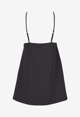 Elisabetta Franchi V-neck Mini Dress Black AB92261E2_110