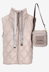Max Mara The Cube Padded Water-Repellent Canvas Gilet Beige 2619291014600TREGIC_031