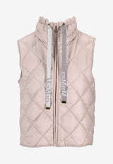 Max Mara The Cube Padded Water-Repellent Canvas Gilet Beige 2619291014600TREGIC_031