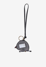 Miu Miu Logo Print Cap Keychain Brown 5TL5692ID8_F0007
