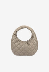 Saint Laurent Icarino Quilted Nappa Hobo Bag Gray 851689AAANG_3775