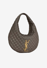 Saint Laurent Icare Quilted Nappa Hobo Bag Brown 858160AAANG_3212