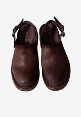 Miu Miu Vintage Leather Slingback Flats Brown 5R667EFA0455OD_F0201