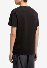 Moncler Logo Patch Crewneck T-shirt Black L10918C0002089AYW_999