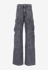 Rick Owens Double Cargo Washed Jeans Gray DS02E7308DGY_58