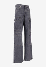 Rick Owens Double Cargo Washed Jeans Gray DS02E7308DGY_58