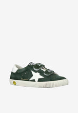 Golden Goose DB Kids Boys Old School Suede Sneakers Dark Green GJF00847F006904_35859
