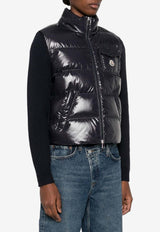 Moncler Logo-Patched Zip-Up Jacket Navy L10939B00023M7774_778