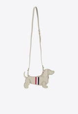 Thom Browne Mini Hector Crossbody Bag in Grained Leather Cream FAP514A00198_250