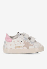 Golden Goose DB Kids Baby Girls Sneakers with Star-Print White GIF00166F007410_12266