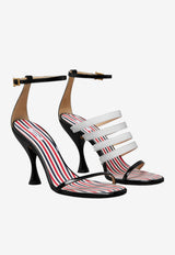 Thom Browne 90 4-bar Strappy Leather Sandals Black FFA007A00216_980