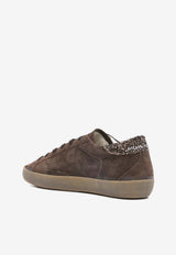 Golden Goose DB Kids Super-Star Suede Low-Top Sneakers Brown GWF00102F008100_55736