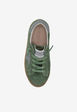 Golden Goose DB Girls Super-Star in Suede Sneakers Green GYF00101F007423_35930