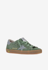 Golden Goose DB Girls Super-Star in Suede Sneakers Green GYF00101F007423_35930