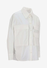 P.A.R.O.S.H. Buttoned Casual Shirt White D381273CANYOX25W_001