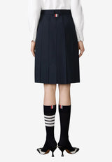 Thom Browne Asymmetric Pleated Skirt Blue FGCA40UF1063_415