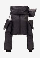 Rick Owens Concordians Convertible Cropped Jacket Black DS02E7727NP_09
