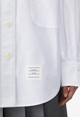 Thom Browne Name Tag Patch Oxford Shirt White FLL079EF0313_100