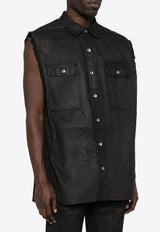 Rick Owens DRKSHDW Tommy Jumbo Sleeveless Outershirt Black DU01F4764DBK_09