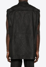 Rick Owens DRKSHDW Tommy Jumbo Sleeveless Outershirt Black DU01F4764DBK_09
