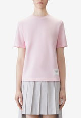 Thom Browne 4-bar Stripes Crewneck T-shirt Pink FJS207A00050_680
