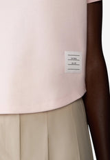 Thom Browne Name Tag Patch T-shirt Pink FJS223AJ0055_640