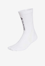 Adidas By Stella McCartney Logo-Printed Ankle Socks White KF3572_white