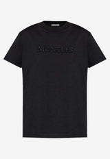 Moncler Logo-Embroidered Crewneck T-shirt Black L10938C0002189AUO_999