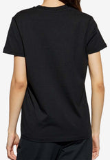 Moncler Logo-Embroidered Crewneck T-shirt Black L10938C0002189AUO_999