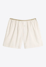 Lemaire Relaxed Boxer Shorts Cream PA1270LF1500_WH048
