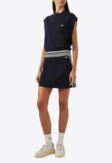 Autry Knitted Mini A-line Skirt Blue SKPW031B_31B
