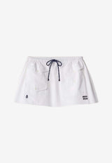 Miu Miu Poplin Mini Skirt White MG2643SOOO10RG_F0009