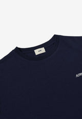 Autry Logo Embroidered T-shirt Blue TSPM007B_07B