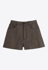 Lemaire High-Rise Mini Shorts Brown PA1304LF1531_BR512
