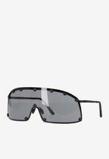 Rick Owens Shielding Wrap Sunglasses Black RG0000001GBLKB_0909
