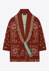 Alanui Bandana Jacquard Cashmere Cardigan Red LWHB064R26KNI030_2784
