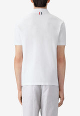 Thom Browne 4-bar Stripes Polo T-shirt White MJP110P00050_100