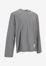 Thom Browne Oversized Long-Sleeved T-shirt Gray MJS289A00042_055
