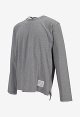 Thom Browne Oversized Long-Sleeved T-shirt Gray MJS289A00042_055