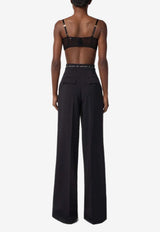 Elisabetta Franchi Sheer Underwired Bra Black RG00156E2_110