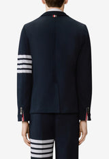 Thom Browne Double-Face Knit 4-bar Sack Jacket Navy MJT575A07545_415