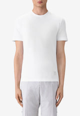 Thom Browne 4-bar Stripes Classic Pique T-shirt White MJS123A00050_100
